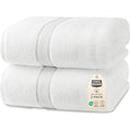 Utopia Towels Jumbo Bath Sheet 2-Pack | 100% Ring Spun Cotton - White