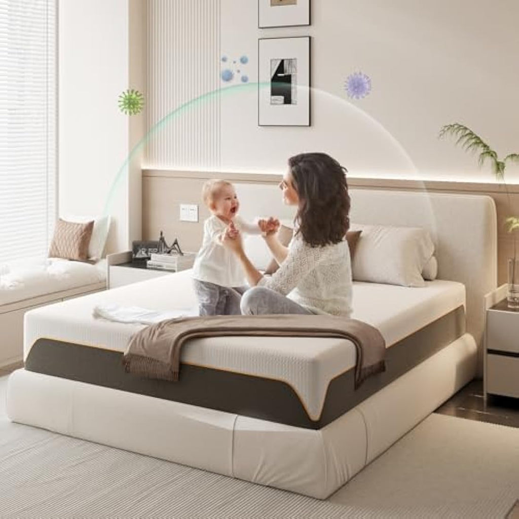 Doubleslee 4FT6 Double Memory Foam Mattress | Medium Firm Gel Foam