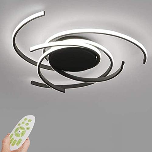Jolof Store Modern LED Ceiling Light – Dimmable Spiral Flower Chandelier