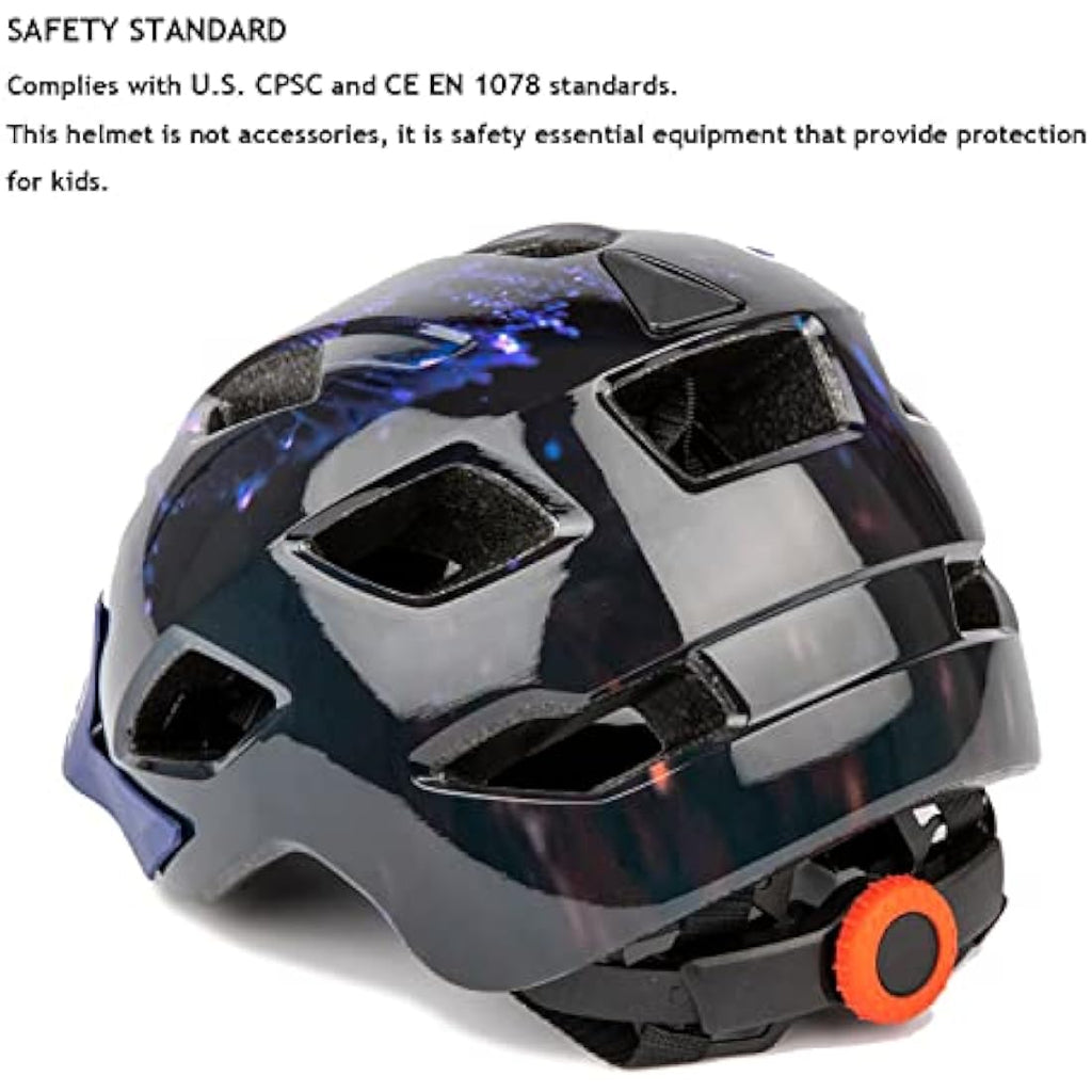 Exclusky Kids Bike Helmet | Adjustable Safety Gear for Ages 5-13