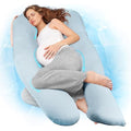 Nuliie U-Shaped Pregnancy Pillow | Full Body Support Cooling Fabric