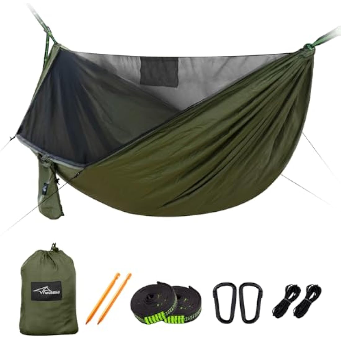 Travel Bird Camping Hammock with Mosquito Net | Ripstop Nylon 290x140cm