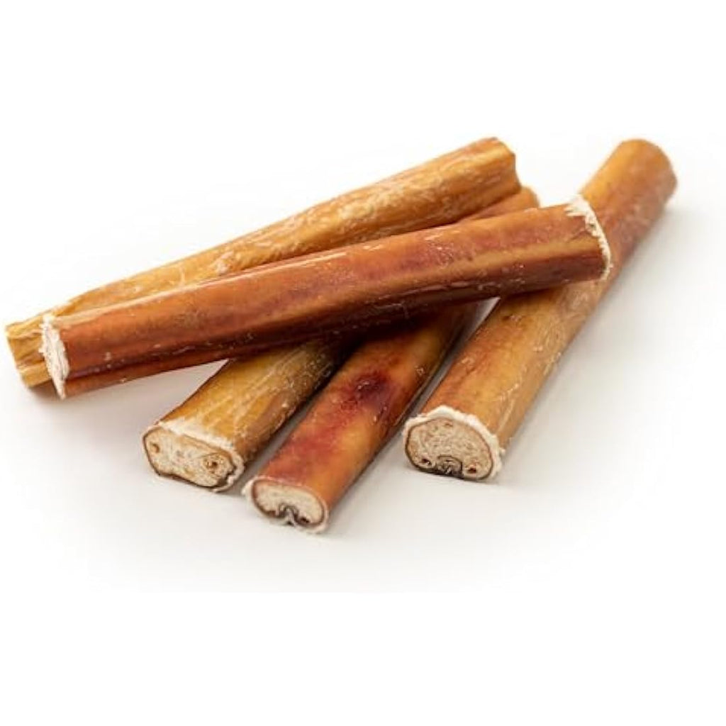 Dragonfly Products | 10 Pack Thick Beef Pizzle Bully Sticks for Dogs
