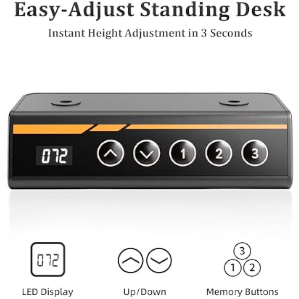 Claiks Electric Standing Desk – 120x60cm Height Adjustable Sit Stand