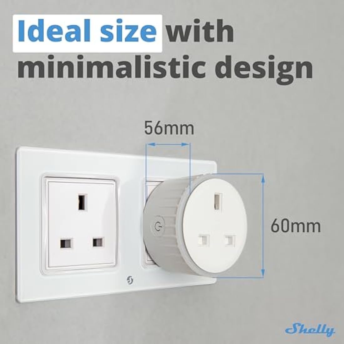 Shelly Plus Plug UK Smart Wi-Fi Outlet with Power Metering | 13A 3000W