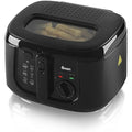 Swan 2.5L Deep Fat Fryer – 1800W Electric Kitchen Fryer with Window, Black