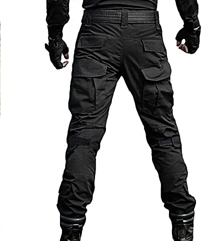 Jolof Store Men's Tactical Combat Pants – Ripstop Cargo with Knee Pads