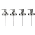 RESFNSE 4-Pack Stainless Steel Soap Dispenser Lids for Regular Mouth Jars