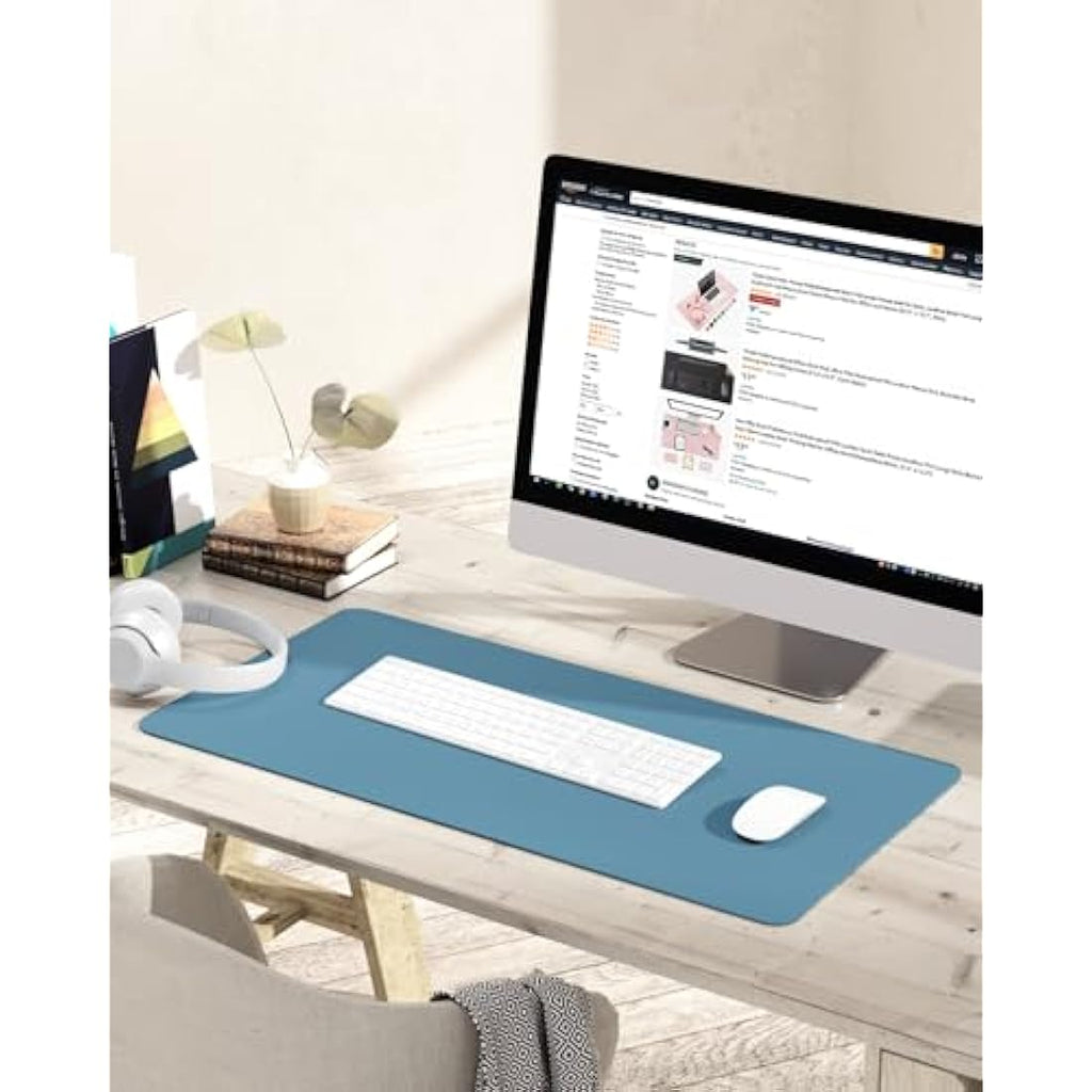 YSAGi Leather Desk Pad – Waterproof Non-Slip Office Writing Mat, 80x40cm
