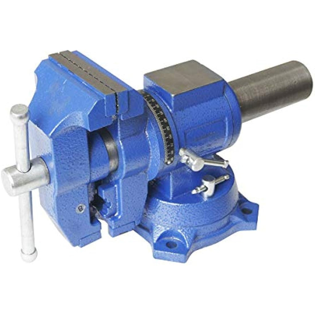 TOPWAY 4" Heavy Duty Bench Vice | 360° Swivel Base Table Clamp