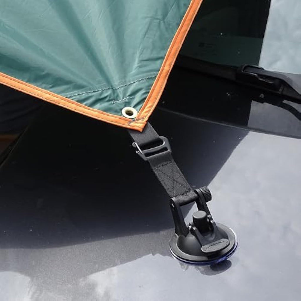 3x5m Waterproof Car Awning – Camping Tarp with Poles
