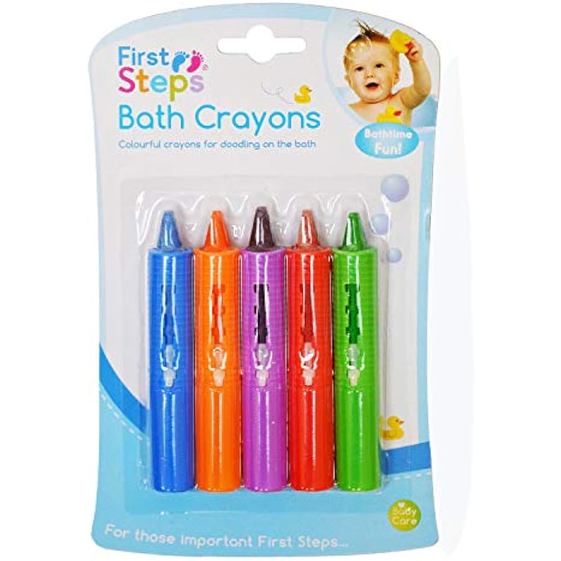 First Steps Baby Bath Crayons - 12 Pack Non-Toxic Creative Bath Toys