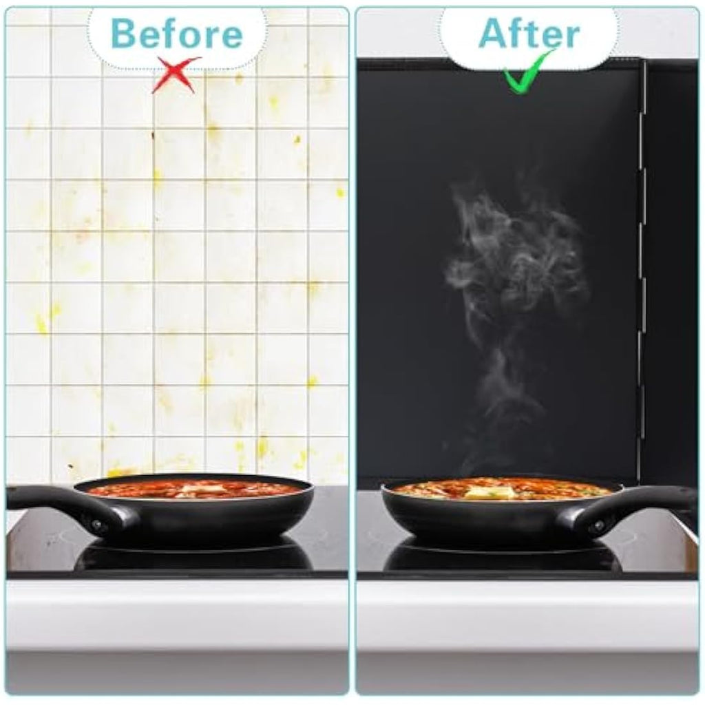 Jolof Store Stove Splatter Guard – 40CM Foldable Non-Stick Oil Shield