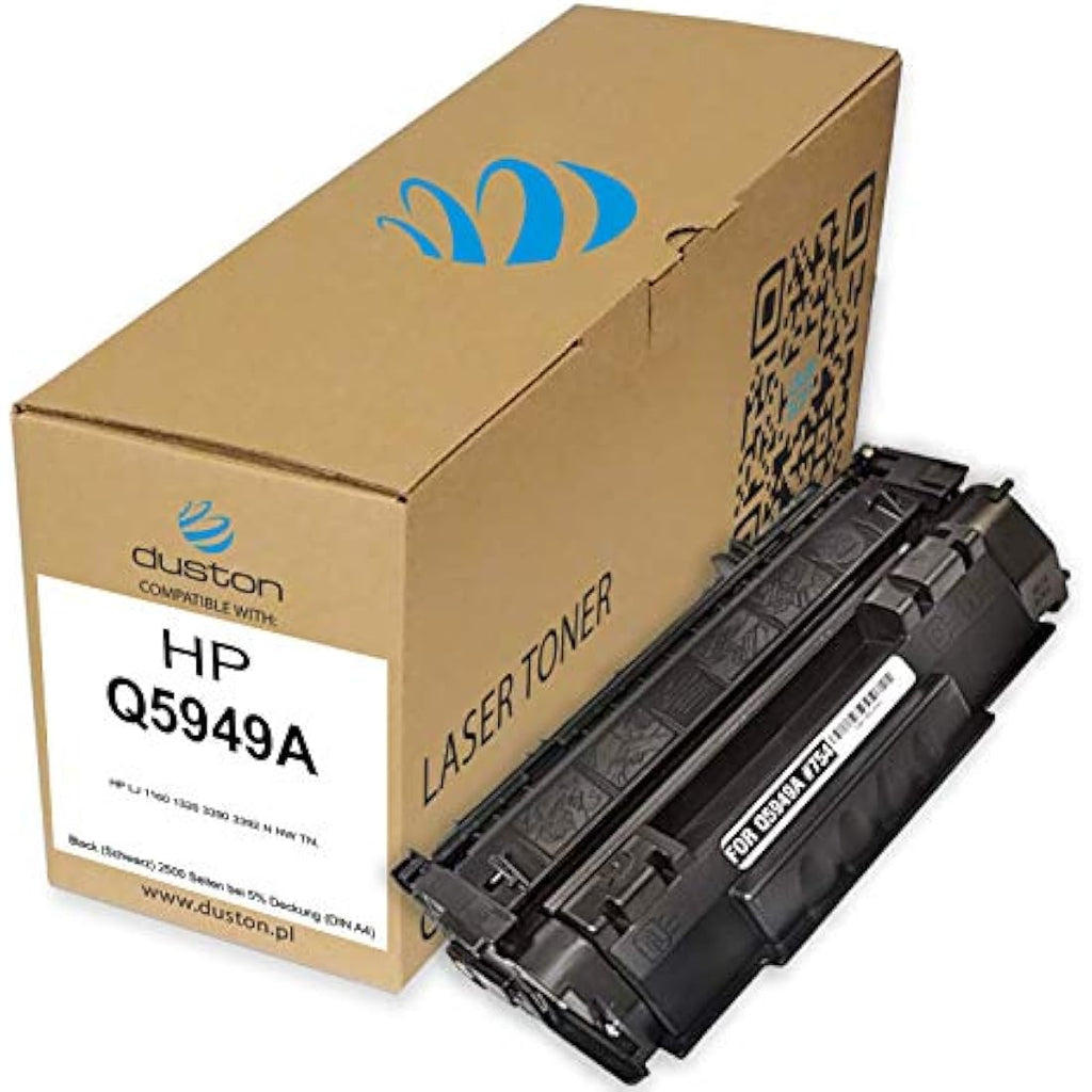 Duston 2-Pack Q5949A 49A Black Toner for HP LaserJet 1160 1320 3390