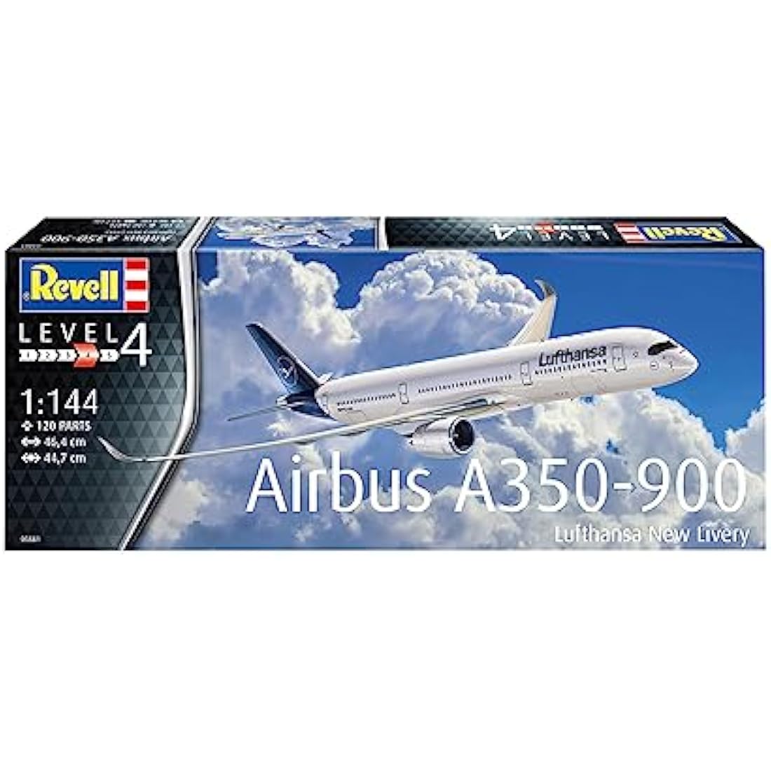 Revell Airbus A350-900 Lufthansa Model Kit - 1:144 Scale Plastic