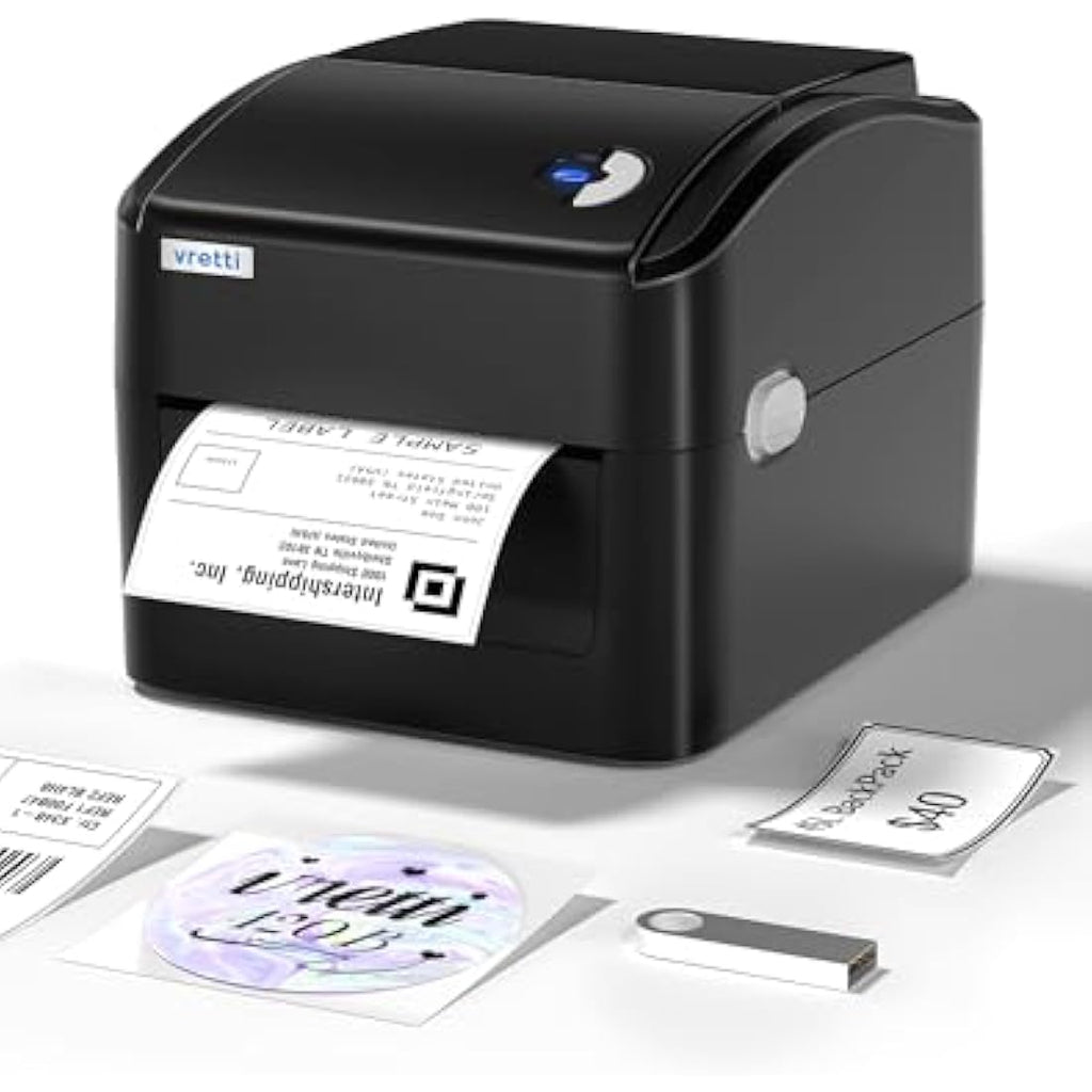 vretti Thermal Label Printer – 4x6 USB Shipping Printer for Windows & Mac