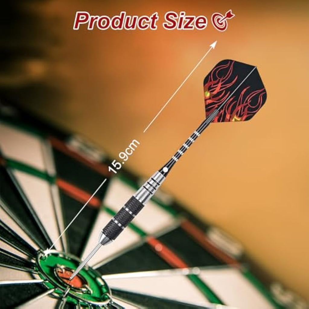flintronic Professional Steel Tip Darts Set – 22g Stainless Steel Darts