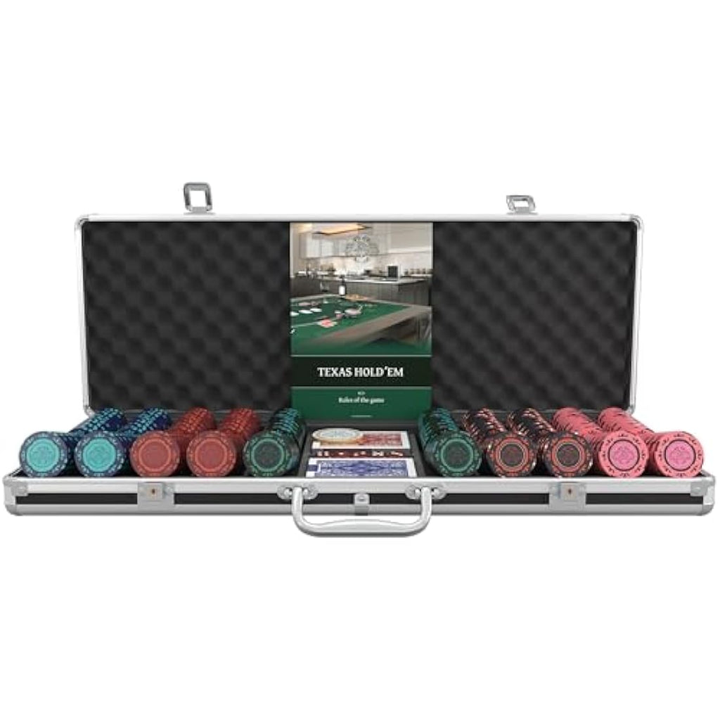 Corrado Poker Set | 500 Clay Chips & Professional Case