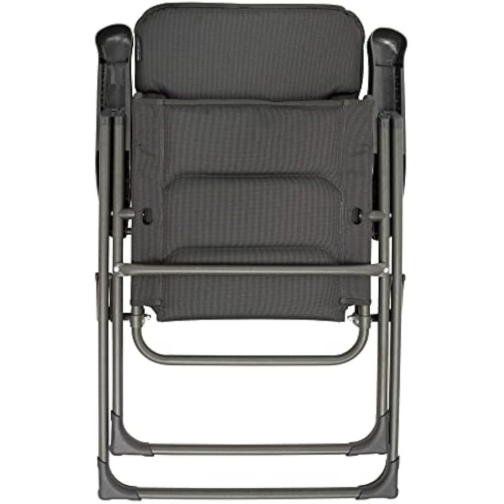 Vango Hampton Tall Folding Camping Chair - Excalibur Grey Outdoor Seat