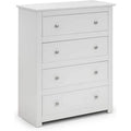 Julian Bowen Radley 4 Drawer Chest – Surf White Bedroom Dresser