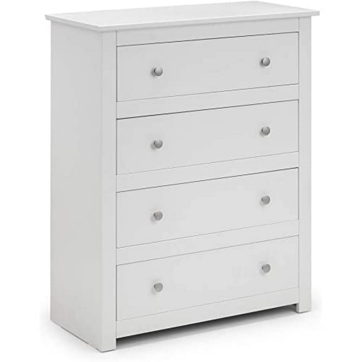Julian Bowen Radley 4 Drawer Chest – Surf White Bedroom Dresser
