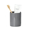 LOUIE SILNA Ceramic Toothbrush Holder – Gray Bathroom Storage Cup
