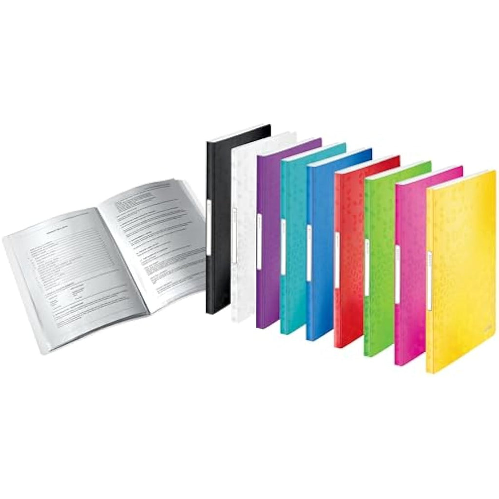 Leitz WOW A4 Display Book – 40 Pockets, 80 Sheet Capacity – Green
