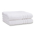 Catherine Lansfield Zero Twist Cotton Bath Sheet Pair - White (90x140cm)
