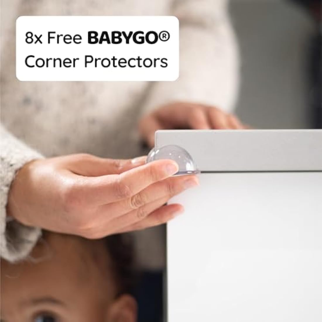 BABYGO Magnetic Child Safety Cupboard Locks - 10 Locks & 8 Corner Protectors