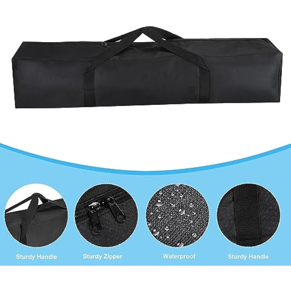 PATIKIL Camp Chair Replacement Bag - 2 Pack Nylon Carry Bag, Black