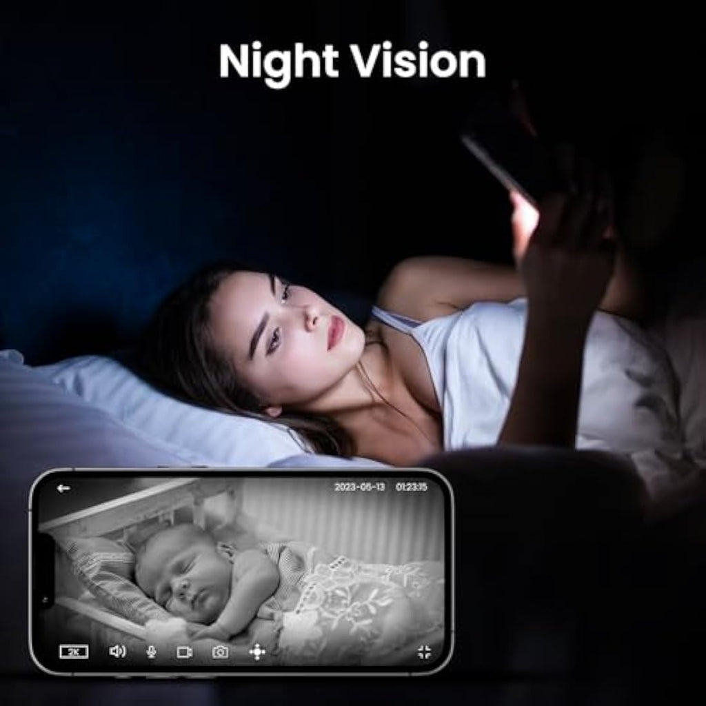 Cinnado 5MP Indoor Security Camera – 5G Dual-Band Baby Monitor