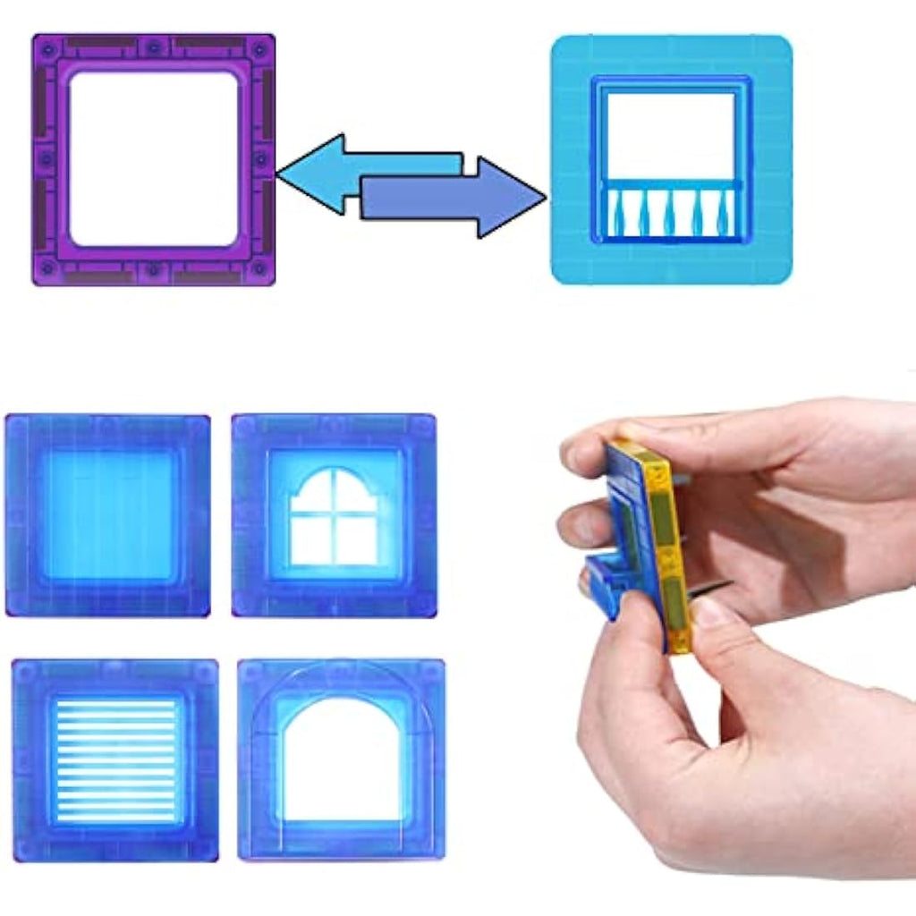 Magblock 100PCS Magnetic Building Blocks – STEM Educational Tiles Set
