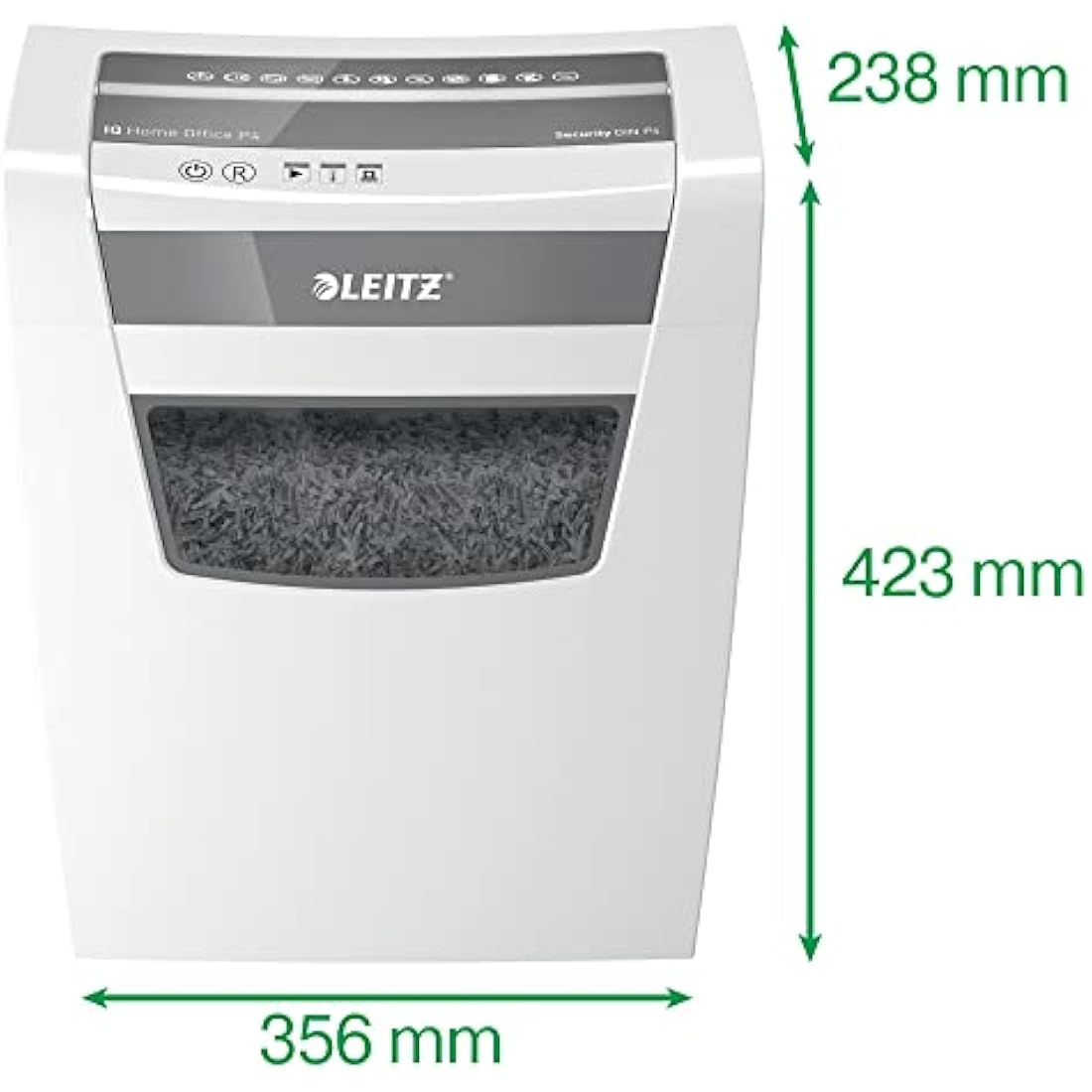 Leitz IQ Home Office Cross Cut Paper Shredder | 10-12 Sheets, 23L Bin
