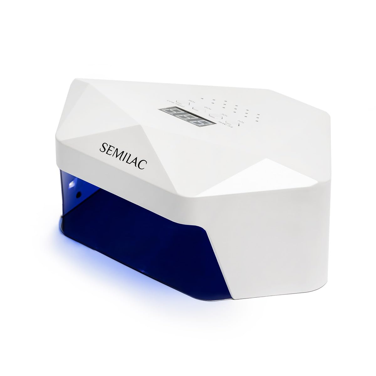 Semilac 54/36W LED UV Nail Lamp | Diamond Shape Gel Dryer with 4 Timers