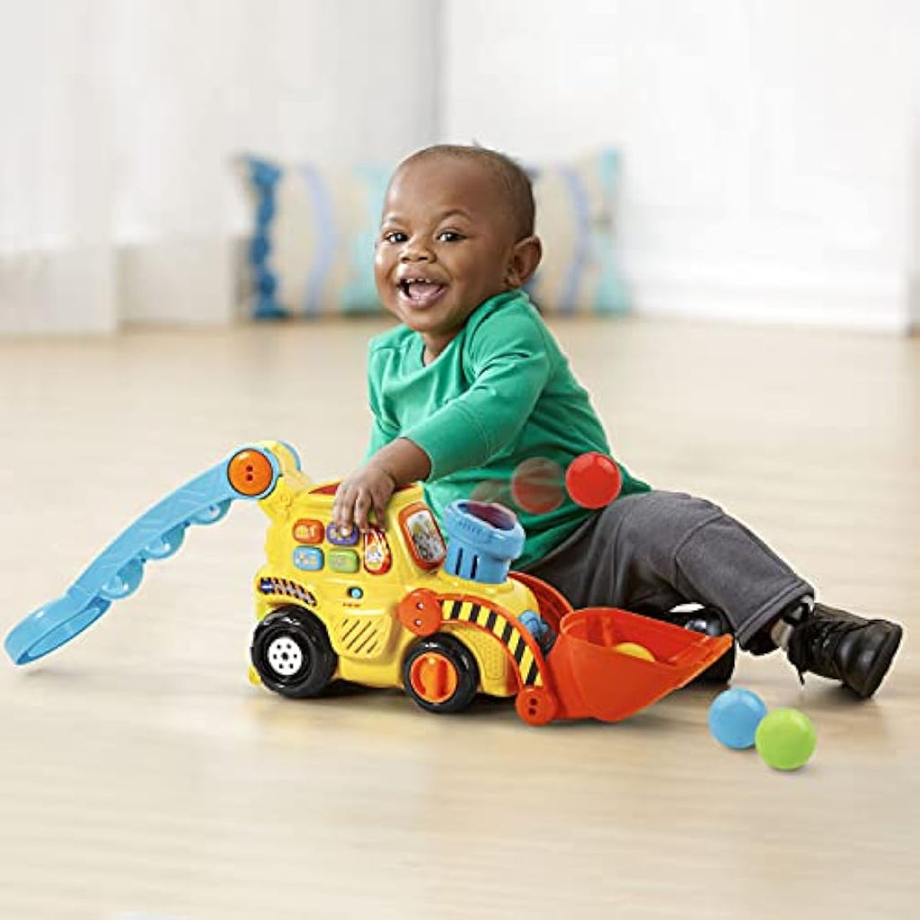 VTech Pop-a-Balls Push & Pop Bulldozer – Interactive Toddler Toy