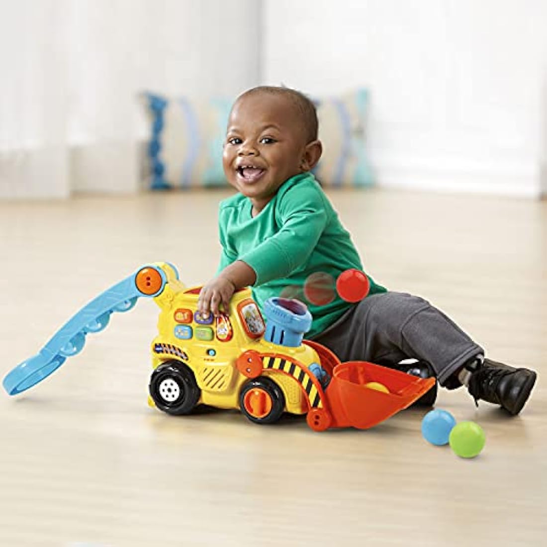 VTech Pop-a-Balls Push & Pop Bulldozer – Interactive Toddler Toy