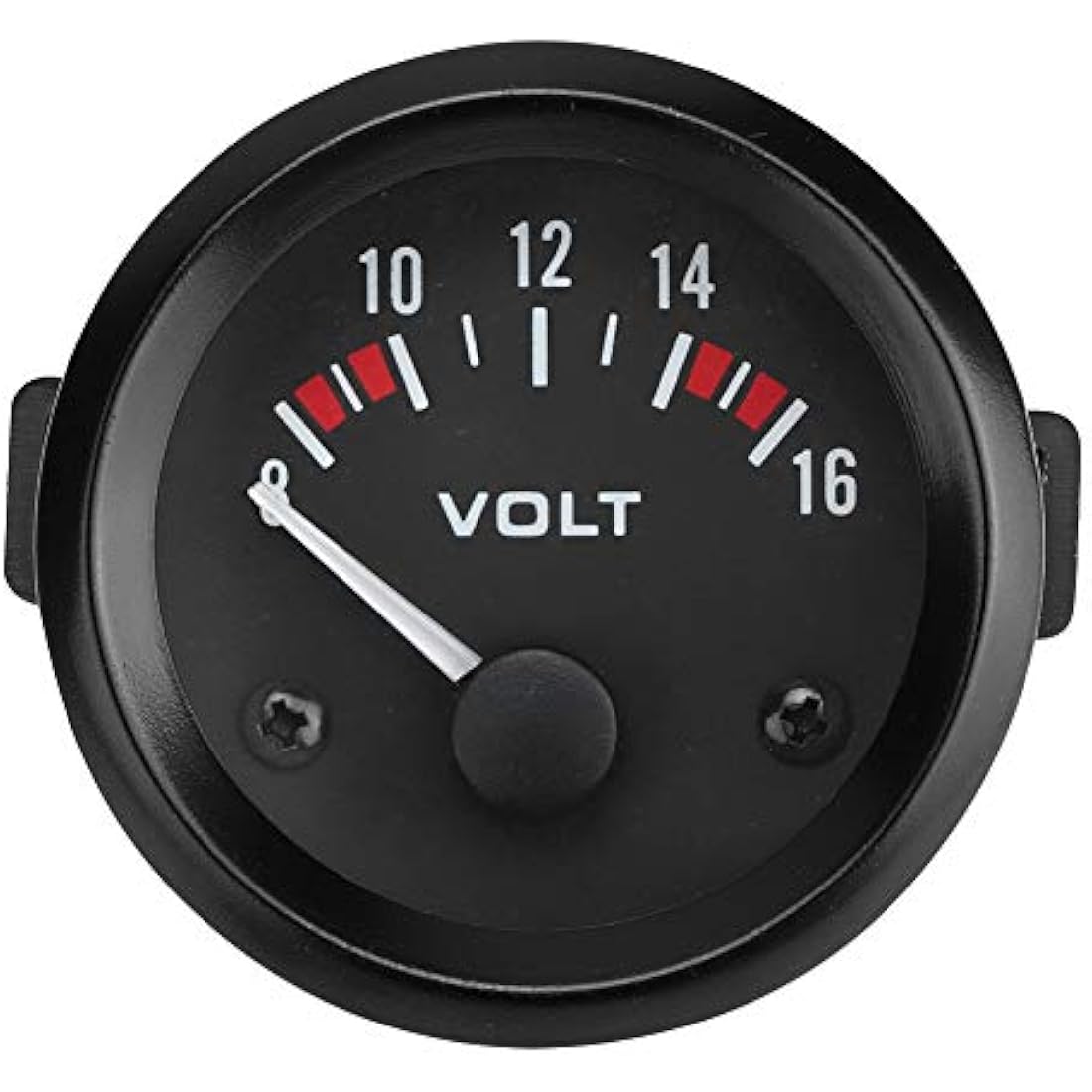Jolof Store 12V Car Voltmeter – 52mm Aluminum Alloy Voltage Meter Gauge