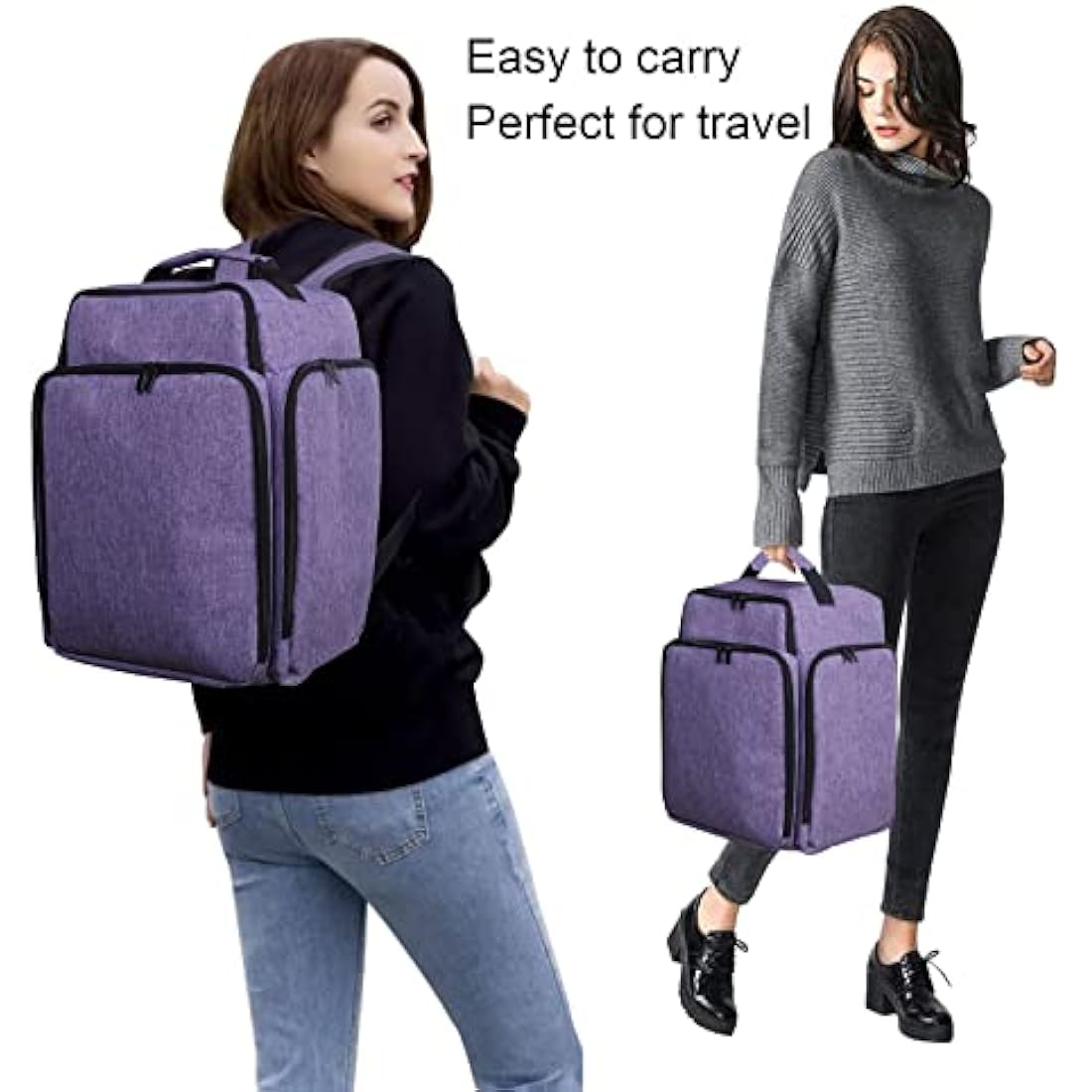 Famard Nail Polish Organiser Backpack – Holds 108 Bottles & Nail Lamp
