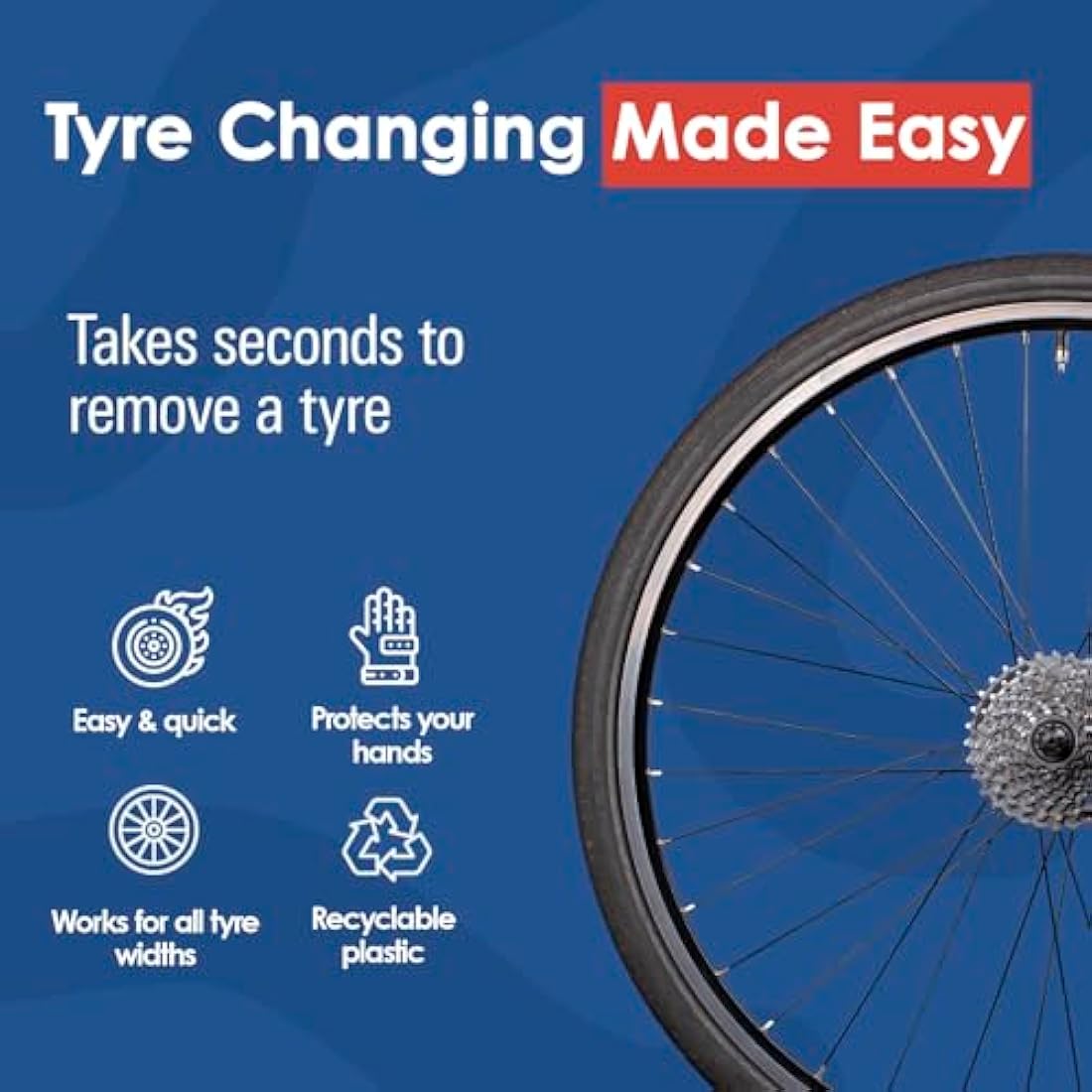 Tyre Glider – Patented Bicycle Tyre Lever for Road & Mountain Bikes