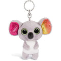 NICI Glubschis Koala Miss Crayon Plush Keyring – 9cm Grey & Multi-Color