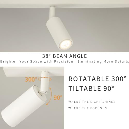 Eofiti 5-Way LED Ceiling Spotlight | Modern Rotatable Warm White Light