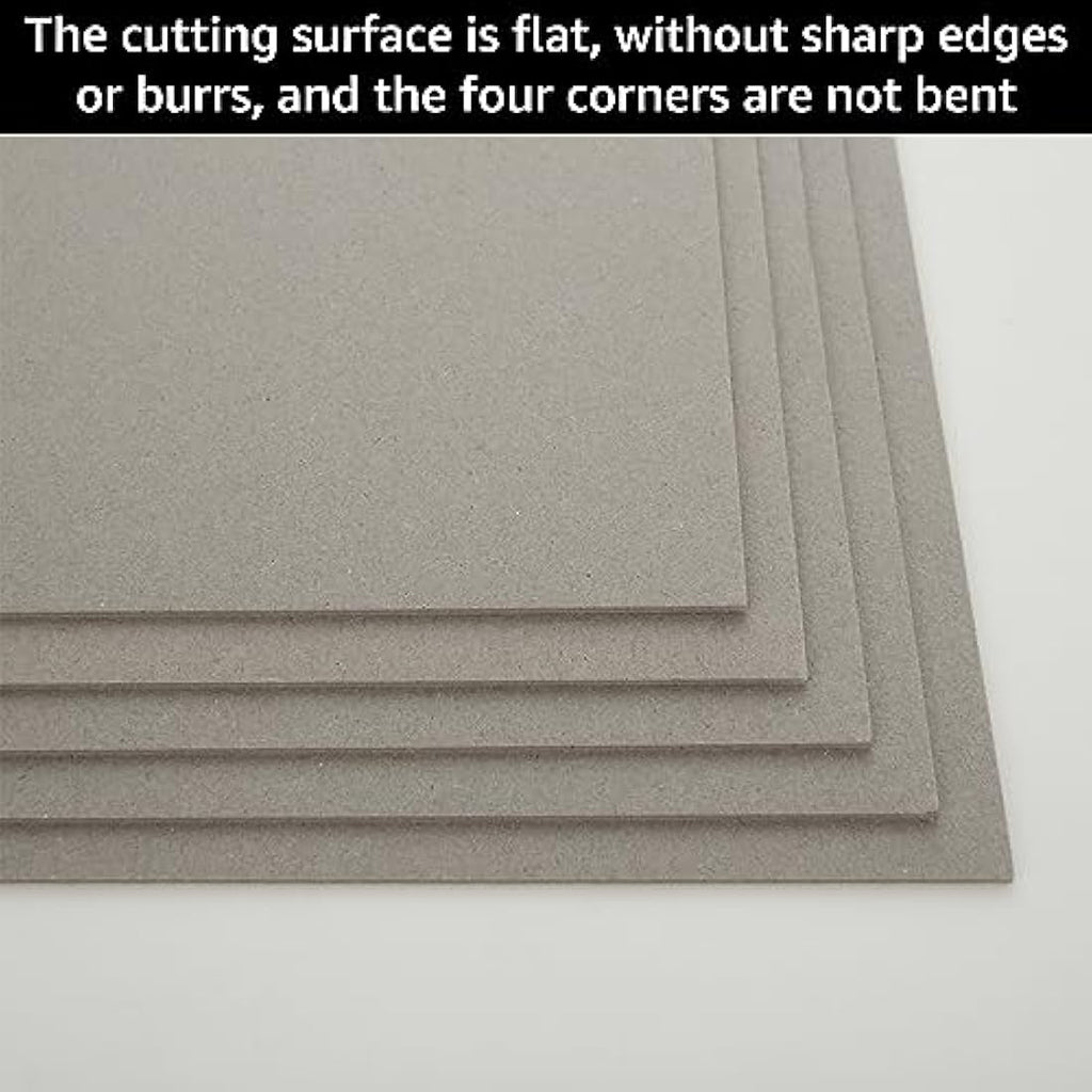 SHUESS A4 Greyboard 1500 Micron | 100 Sheets Thick Cardboard for Crafts