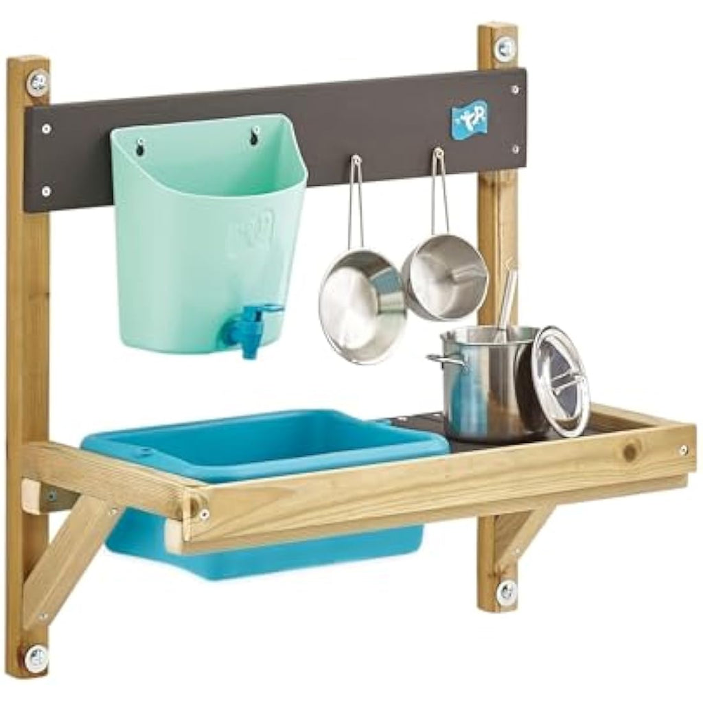 TP Toys Wooden Mud Kitchen - Outdoor Sensory Play Set for Kids