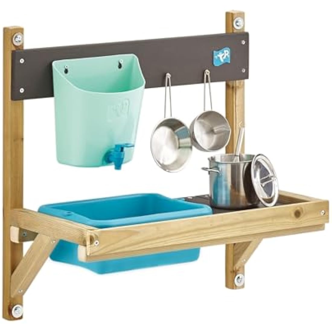 TP Toys Wooden Mud Kitchen - Outdoor Sensory Play Set for Kids