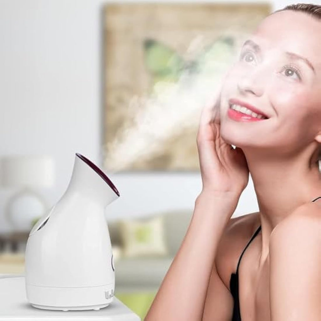 Wolady Nano Ionic Facial Steamer with UV Light & Blackhead Kit – Pink