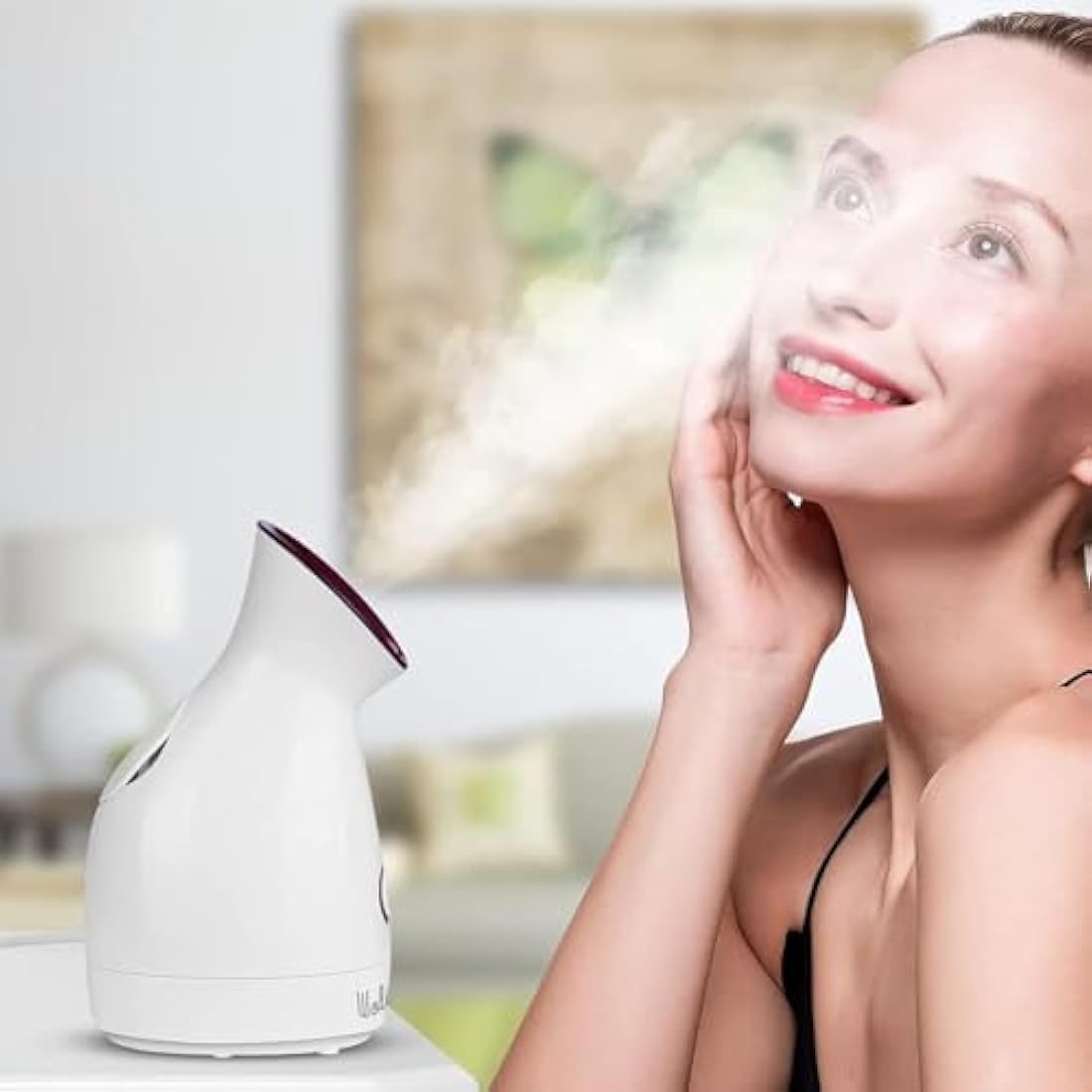 Wolady Nano Ionic Facial Steamer with UV Light & Blackhead Kit – Pink