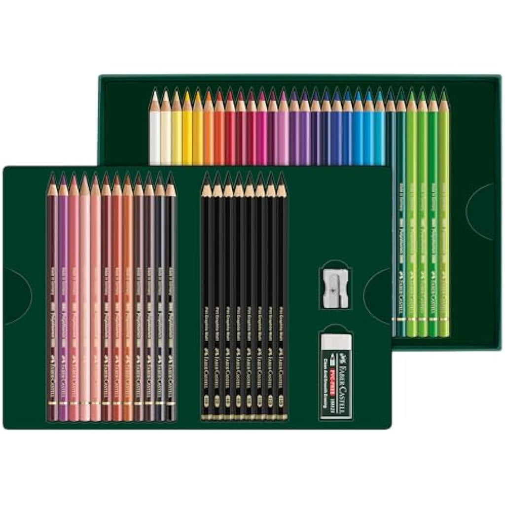 Faber-Castell Polychromos Colour Pencil Gift Set – Professional Art Set