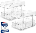 Polegas Clear Acrylic Kitchen Organiser - Extendable Under Sink Storage