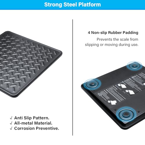 UNIWEIGH 440lbs Digital Postal Scale | Heavy Duty Alloy Steel Shipping Scale