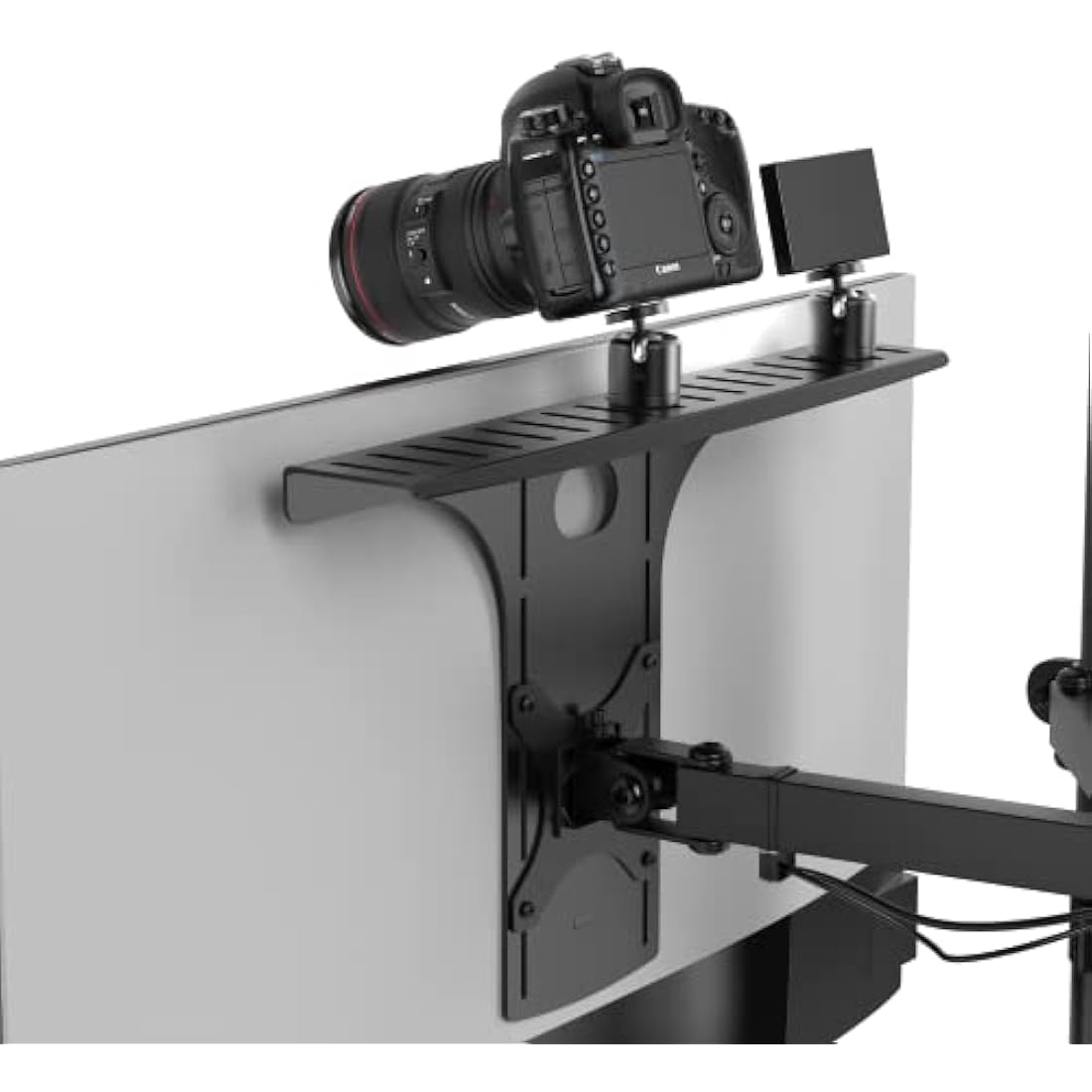 HumanCentric VESA Monitor Shelf | DSLR Camera and Webcam Mount
